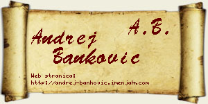 Andrej Banković vizit kartica